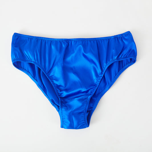 Sample Pure Silk Bikini Size M | Cobalt Blue | Mulberry Silk Pantie