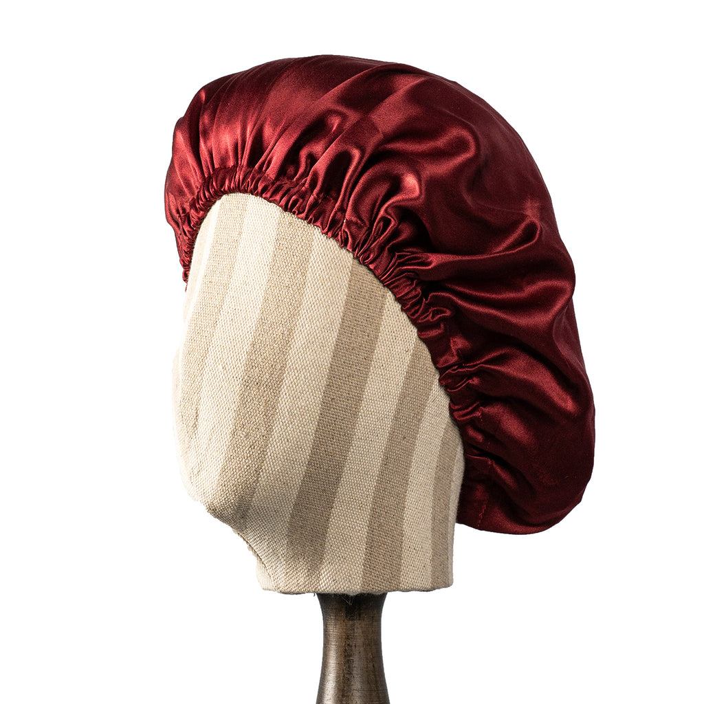 Pure Mulberry Silk Hair Bonnet | Single Layer with Adjustable Elastic | 100% Silk 22 Momme | Sleeping Bonnet Gift