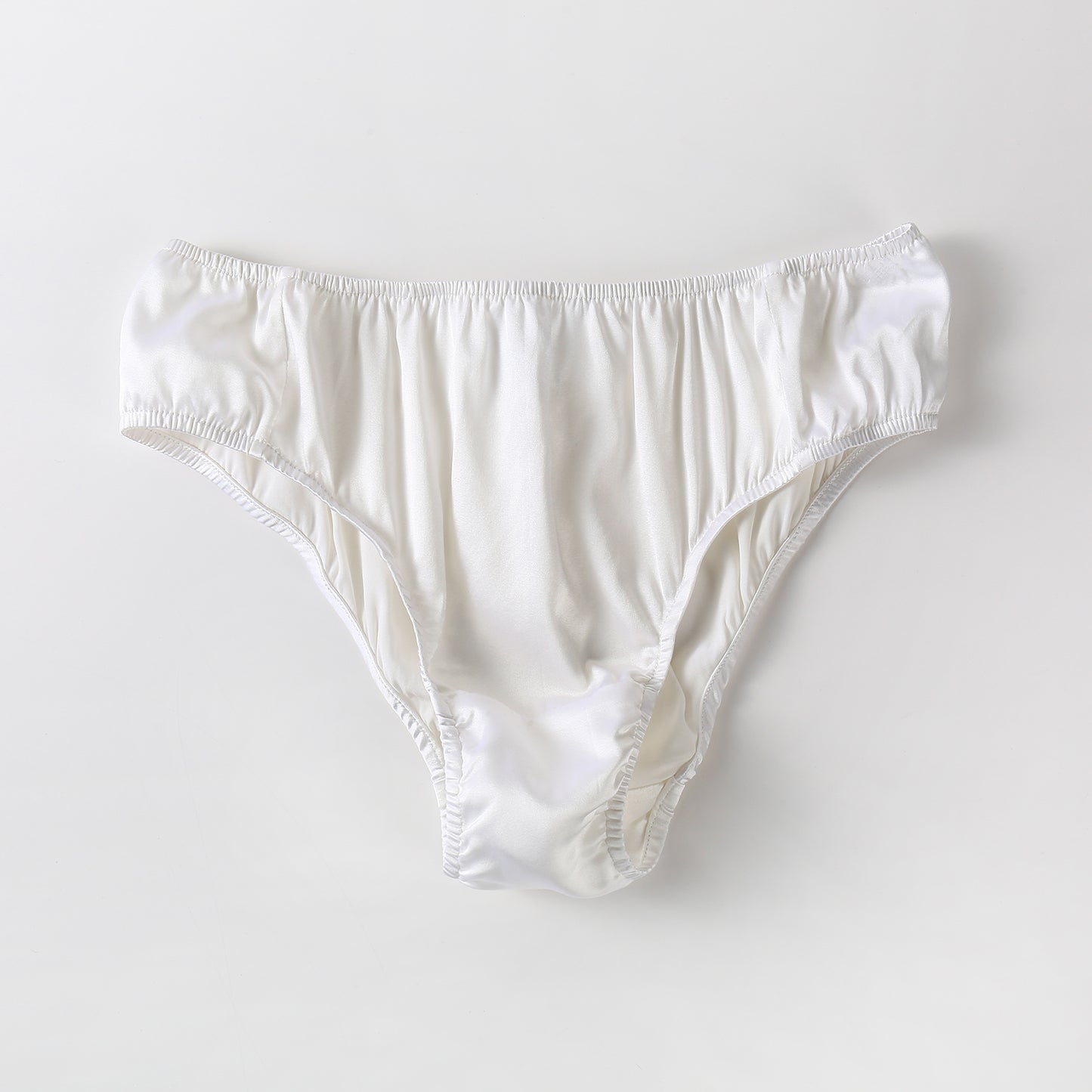 Sample Pure Silk Bikini Size M | White| Mulberry Silk Pantie