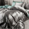 Custom Pure Mulberry Silk 32 Momme Seamless Flat Sheet, Fitted Sheet, Duvet | Full, Queen, King, California King & Sets | Drape Collection