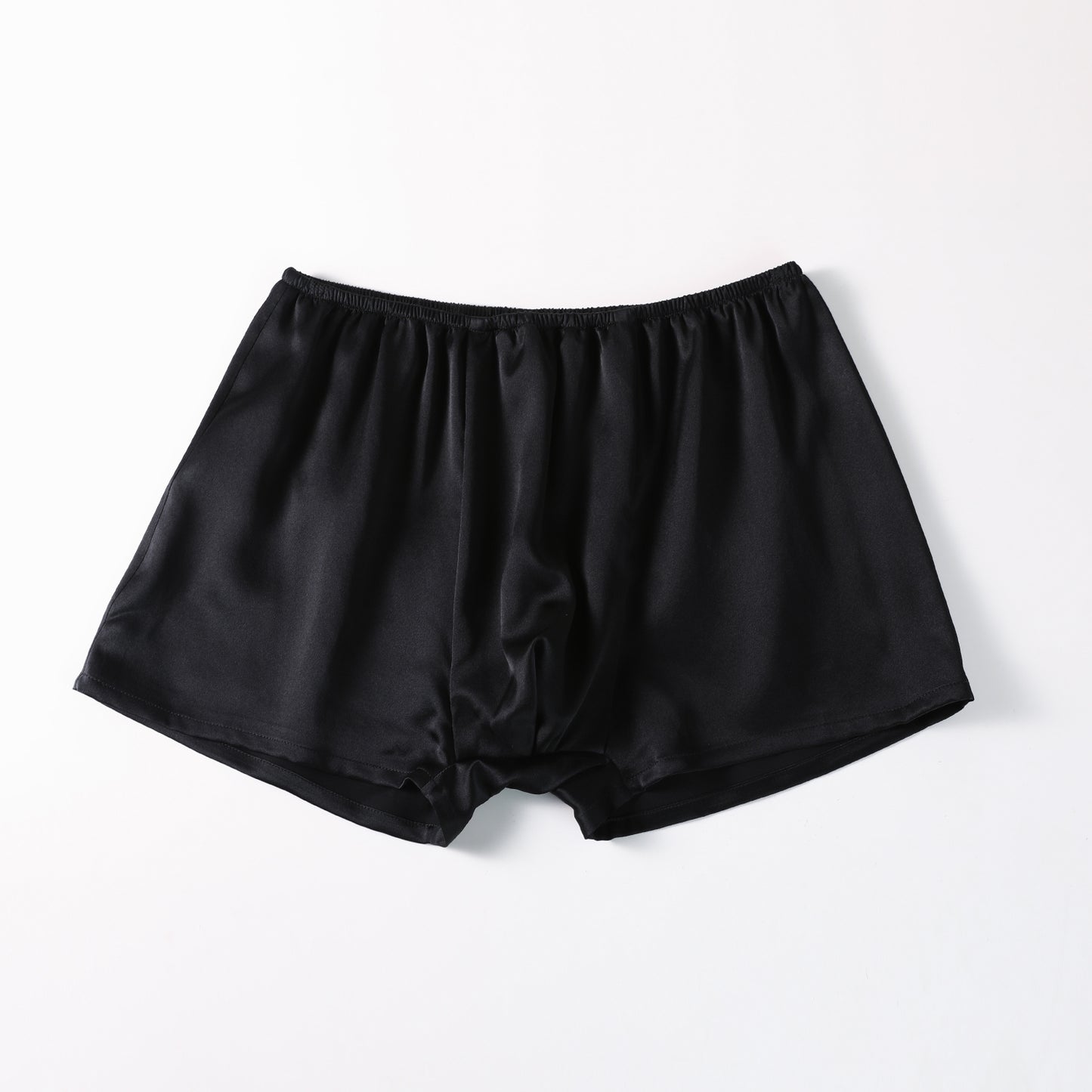 Black Pure Mulberry Silk Men's Trunks | Low Rise | 19 Momme | Soar Collection