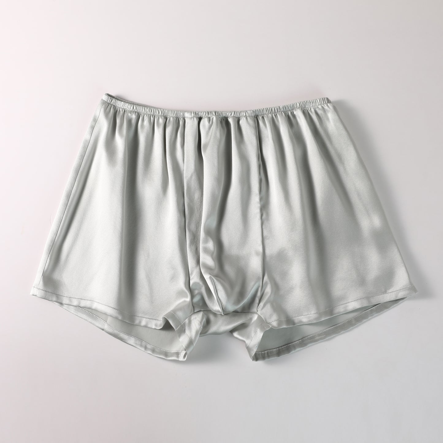 Silver Grey Pure Mulberry Silk Men's Trunks | Low Rise | 19 Momme | Soar Collection