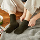 Olive Green Wool Quarter-Length Socks | Flexible Fit