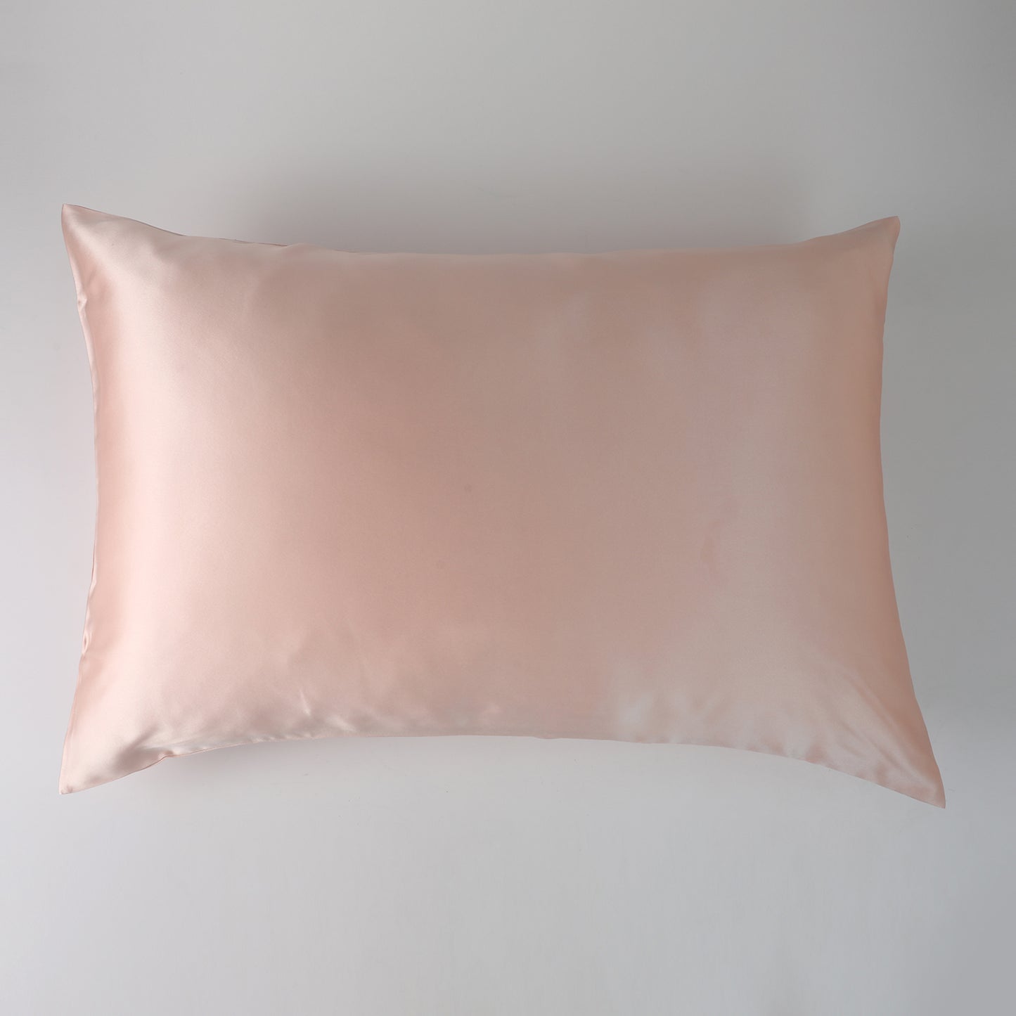 Salmon Pink Luxury Pure Mulberry Silk Pillowcase | Queen | 32 Momme | Drape Collection