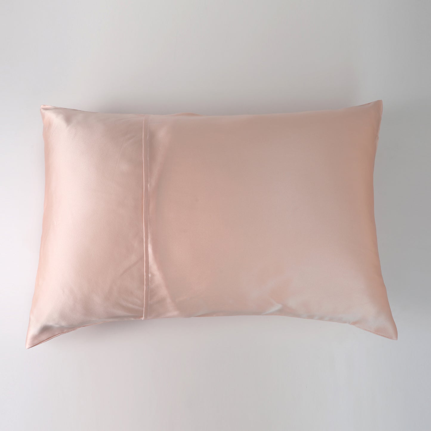 Salmon Pink Luxury Pure Mulberry Silk Pillowcase | Queen | 32 Momme | Drape Collection