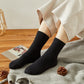 Black Sesame Wool Quarter-Length Socks | Flexible Fit