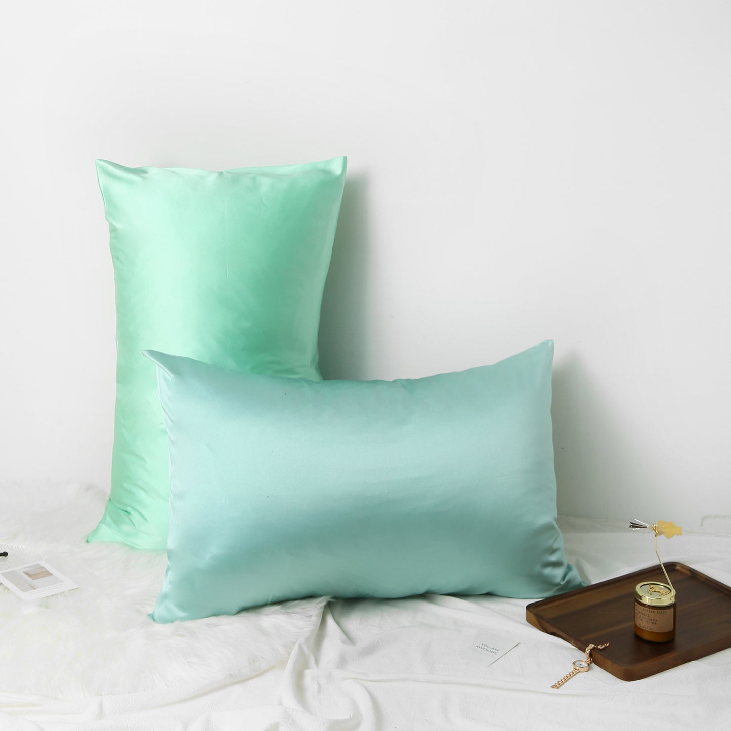 Easter egg Luxury Pure Mulberry Silk Pillowcase | Queen | 32 Momme | Drape Collection