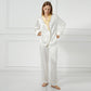 Daffodils Pure Silk Long Sleeve Pajama Set for Women