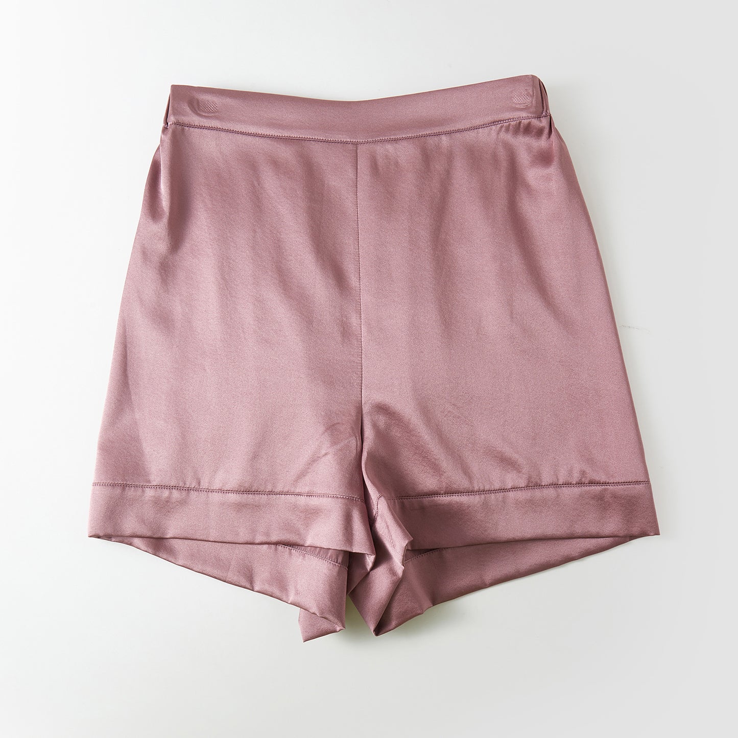 Cocoa Purple Pure Mulberry Silk Shorts | High-Waisted | 19 Momme | Soar Collection