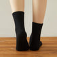 Black Sesame Cashmere Quarter-Length Socks | Flexible Fit