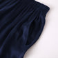 Deep Navy Sueded Pure Mulberry Silk Men's Shorts | Mid Waist | 19 Momme Sueded Silk Charmeuse