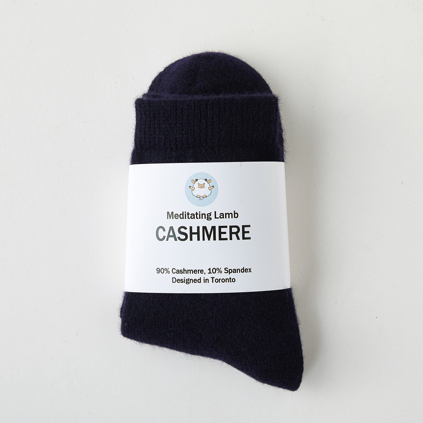 Midnight Blue Cashmere Quarter-Length Socks | Flexible Fit