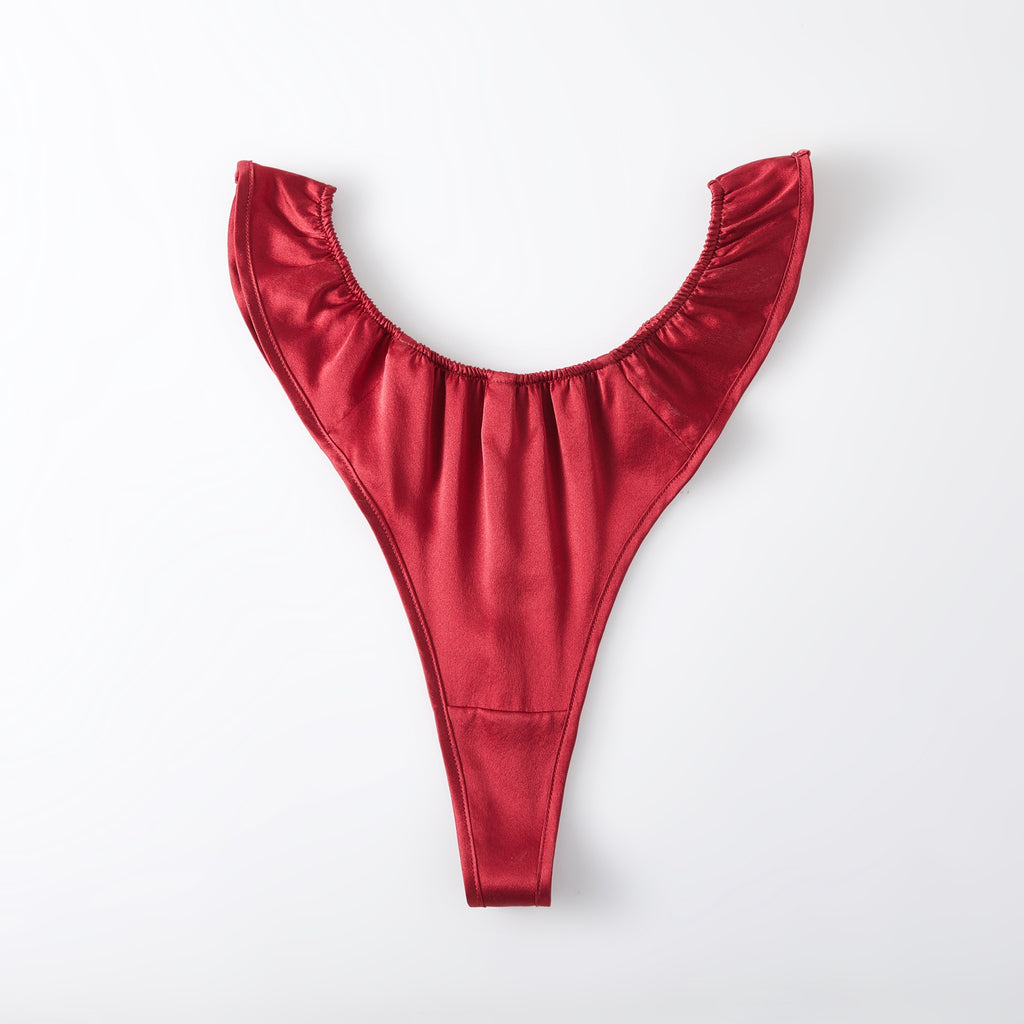 Knitted Silk High Rise French Cut Pantie