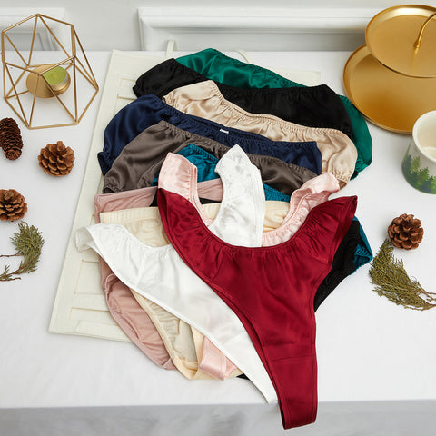 Silk Thong, Silk Lingerie, Silk Panties, Luxury Lingerie, Thong, Panties -   Canada