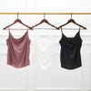 Black Pure Mulberry Silk Cowl Neck Camisole | Spaghetti Strap Silk Charmeuse Cami Top | Soar Collection