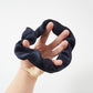 Pure Mulberry Silk French Scrunchie | Navy Cloud | Jacquard Silk | 2 inch | 20 Momme | Brush Collection