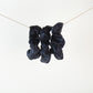 Pure Mulberry Silk French Scrunchie | Navy Cloud | Jacquard Silk | 2 inch | 20 Momme | Brush Collection