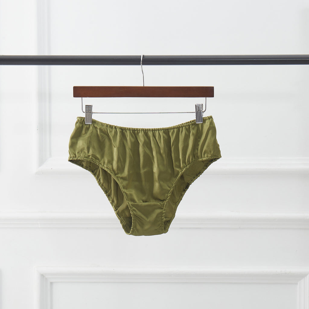 Custom Made Pure Mulberry Silk Bikini Panties | Mid Waist | 22 Momme | Float Collection