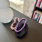 Purple Haze | Single or Set of 3 Pure Mulberry Silk Skinny Scrunchie | Weekly Special Hair Ties | 0.4 inch