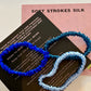 Clear Skies | Single or Set of 3 Pure Mulberry Silk Skinny Scrunchie | Weekly Special Hair Ties | 0.4 inch