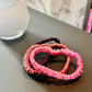 Pretty Petunia | Single or Set of 3 Pure Mulberry Silk Skinny Scrunchie | Weekly Special Hair Ties | 0.4 inch