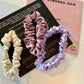 Hyacinth Bouquet | Single or Set of 3 Pure Mulberry Silk Mini Scrunchie | Weekly Special Hair Ties | 0.8 inch