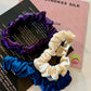 Twilight Zone | Single or Set of 3 Pure Mulberry Silk Mini Scrunchie | Weekly Special Hair Ties | 0.8 inch