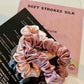 Rose Romance | Single or Set of 3 Pure Mulberry Silk Mini Scrunchie | Weekly Special Hair Ties | 0.8 inch