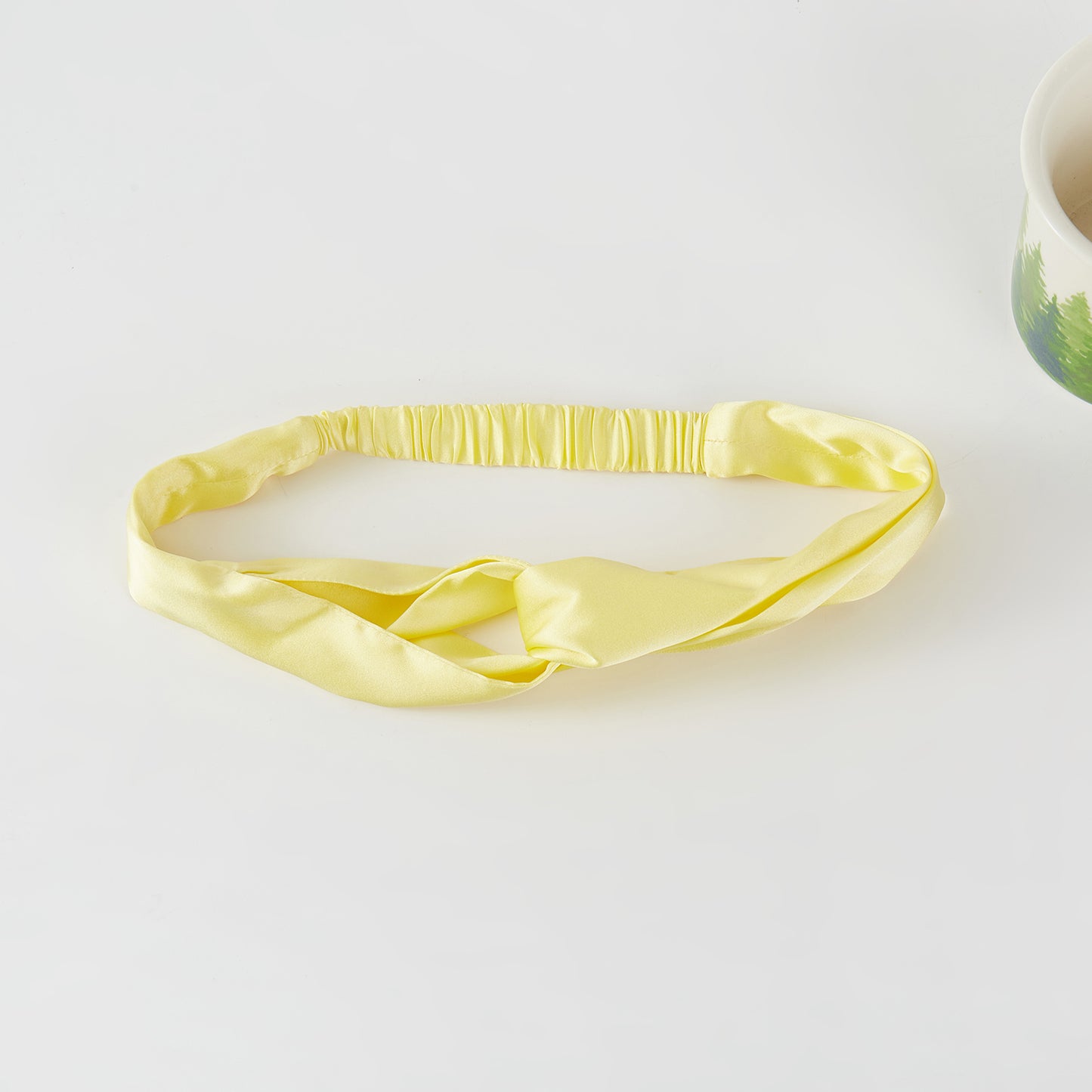 Sample Pure Silk Headband | Lemon Yellow | Mulberry Silk Turban Headband