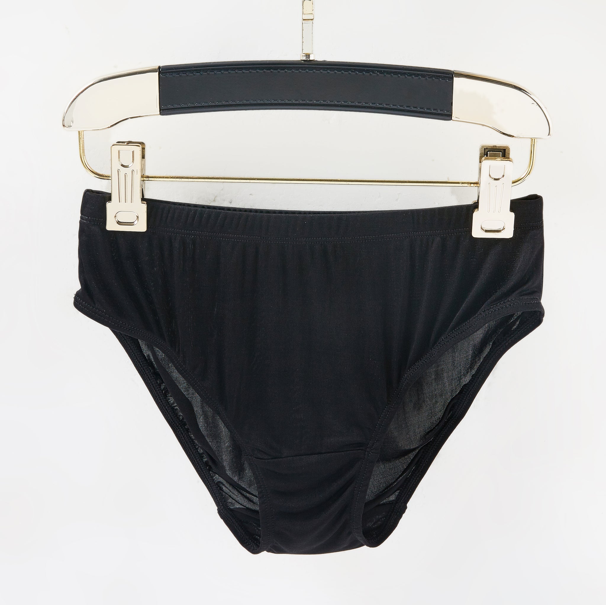 Pure Mulberry Silk French Cut Panties | High Waist In Black by Soft Strokes  Silk