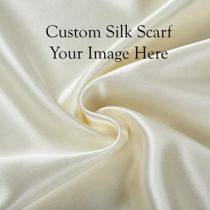 The Artist Scarf: Custom Silk Scarf with Image and Size of Your Choice