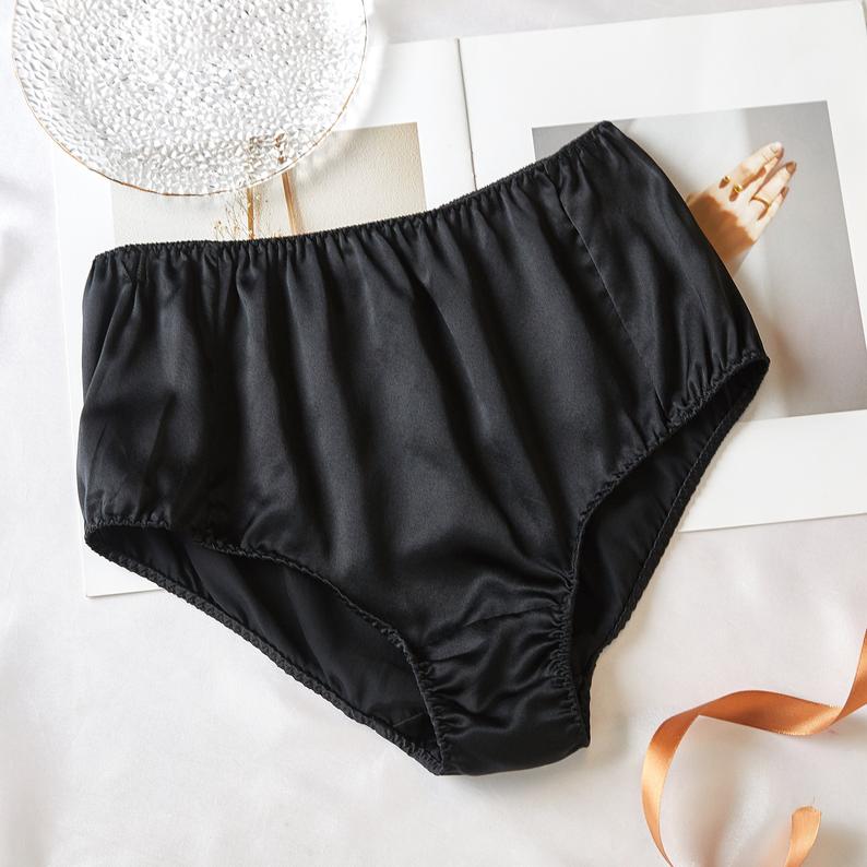 Women's merino/silk panties AMY M/S black - Size: L