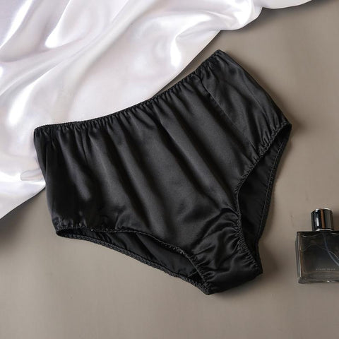 Ruby Pure Silk French Cut Panties - High Waist - Soft Strokes