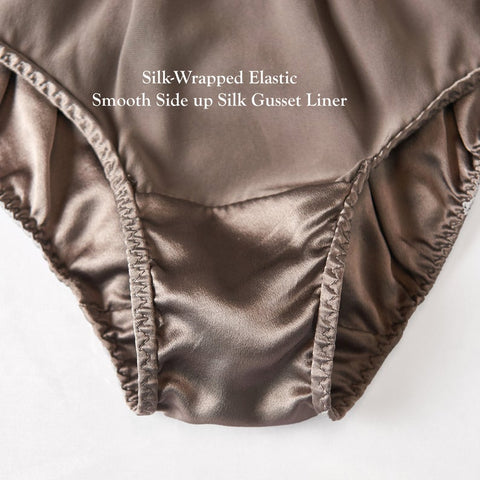 BREEZILYCARE Silk Gusset Seamless Underwear for Women,High Cut Low