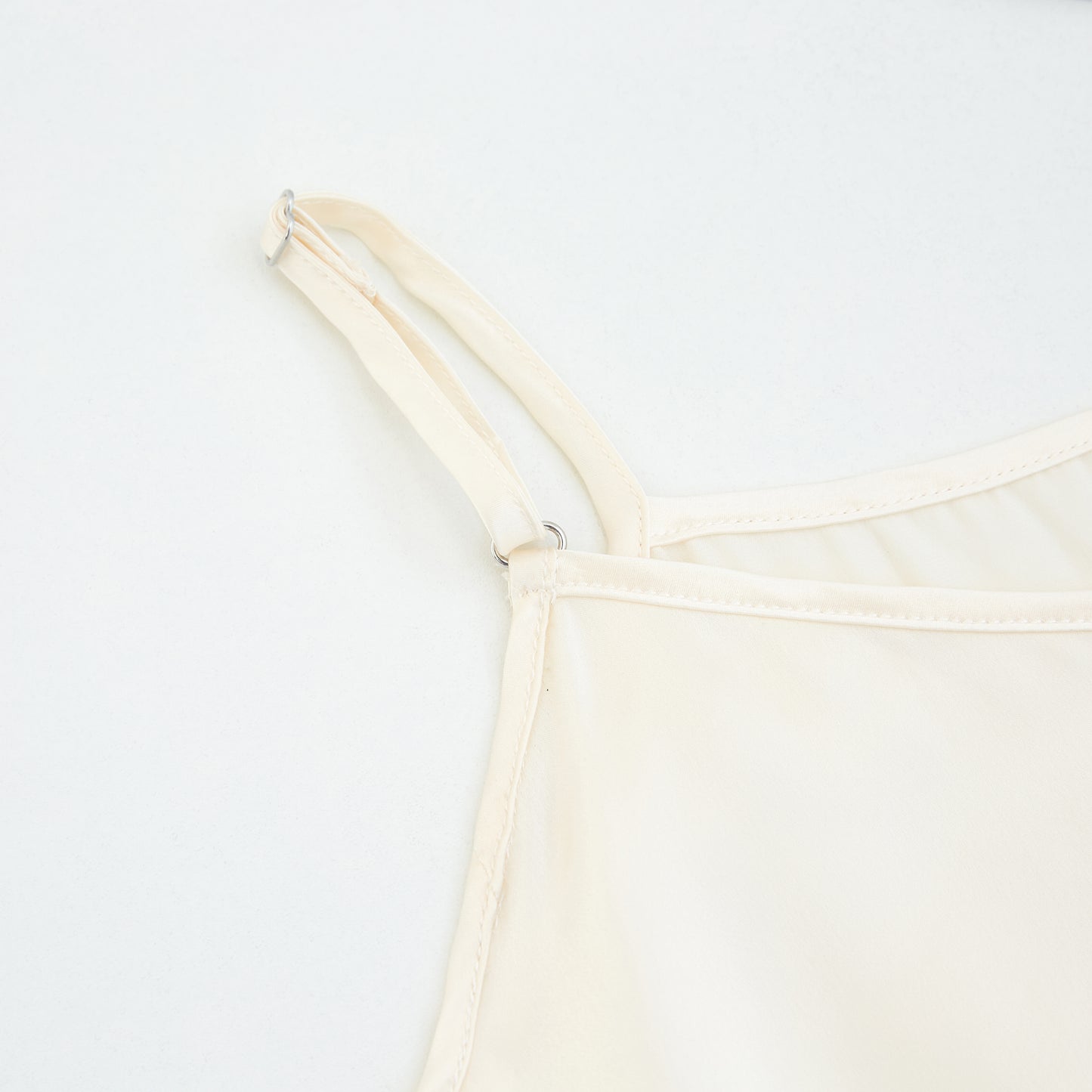 Cream Pure Mulberry Silk Camisole with Adjustable Straps | Relaxed Fit | 19 Momme | Soar Collection