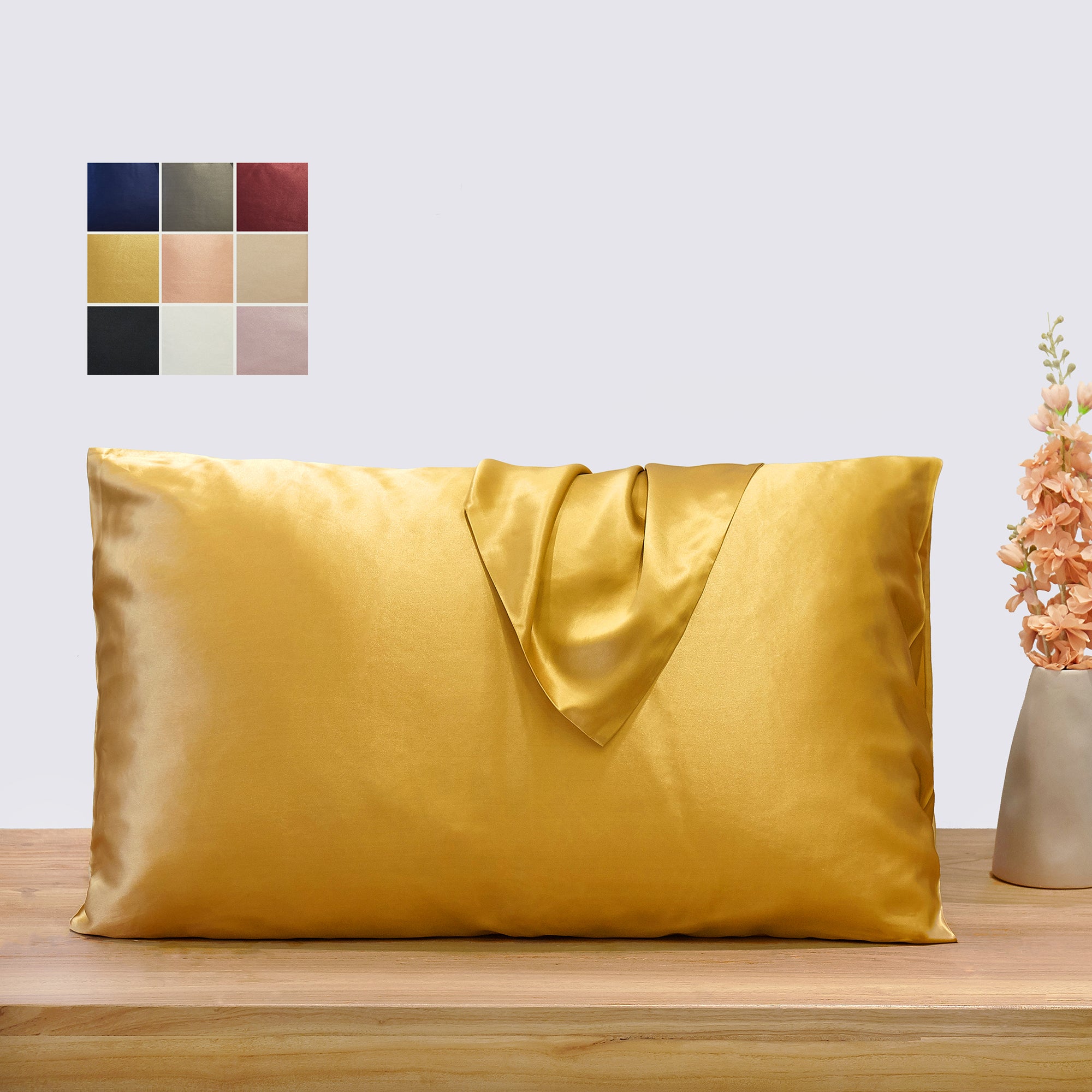 Gold Mulberry Silk Pillowcase - 100% Pure, Luxurious Sleep Comfort – NOCHKA