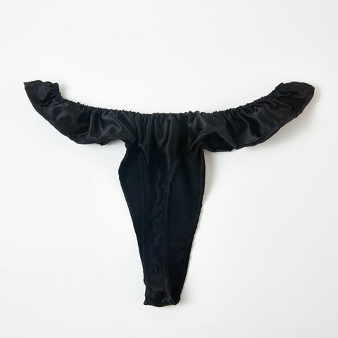 Silk T-String Panties - Custom-Made Mid-Waist Thongs