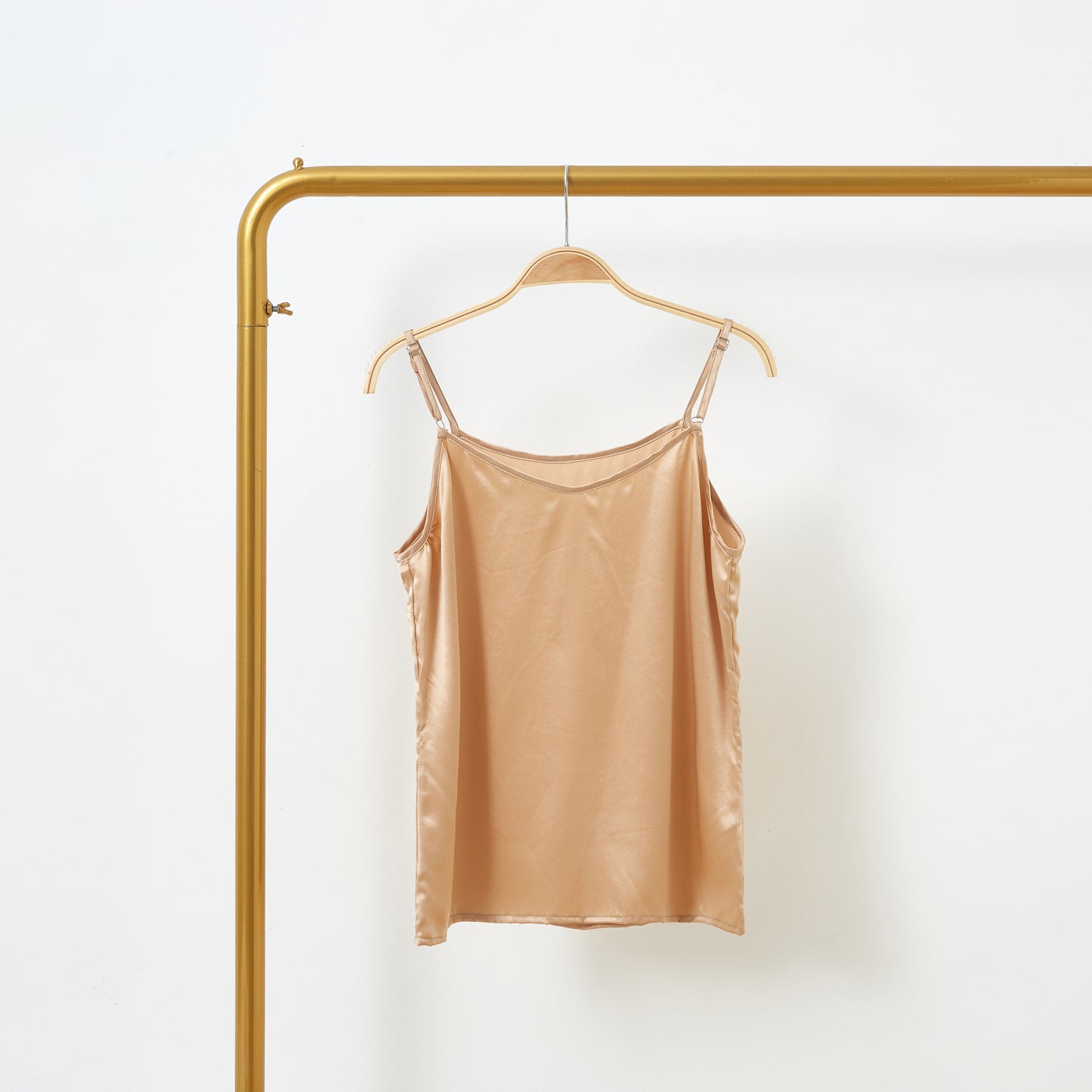 Champagne Pure Mulberry Silk Camisole | Relaxed Fit | 19 Momme | Soar Collection