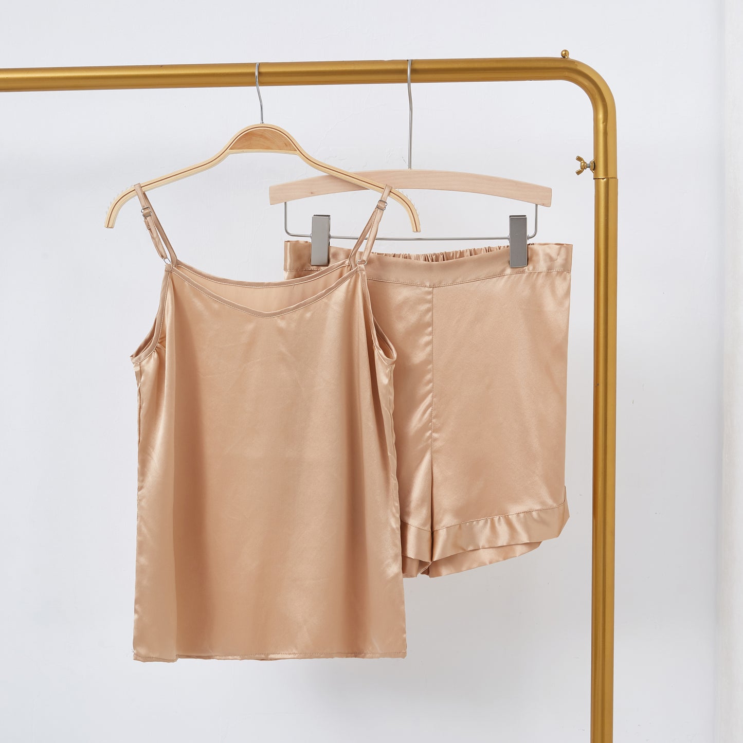 Champagne Pure Mulberry Silk Camisole | Relaxed Fit | 19 Momme | Soar Collection