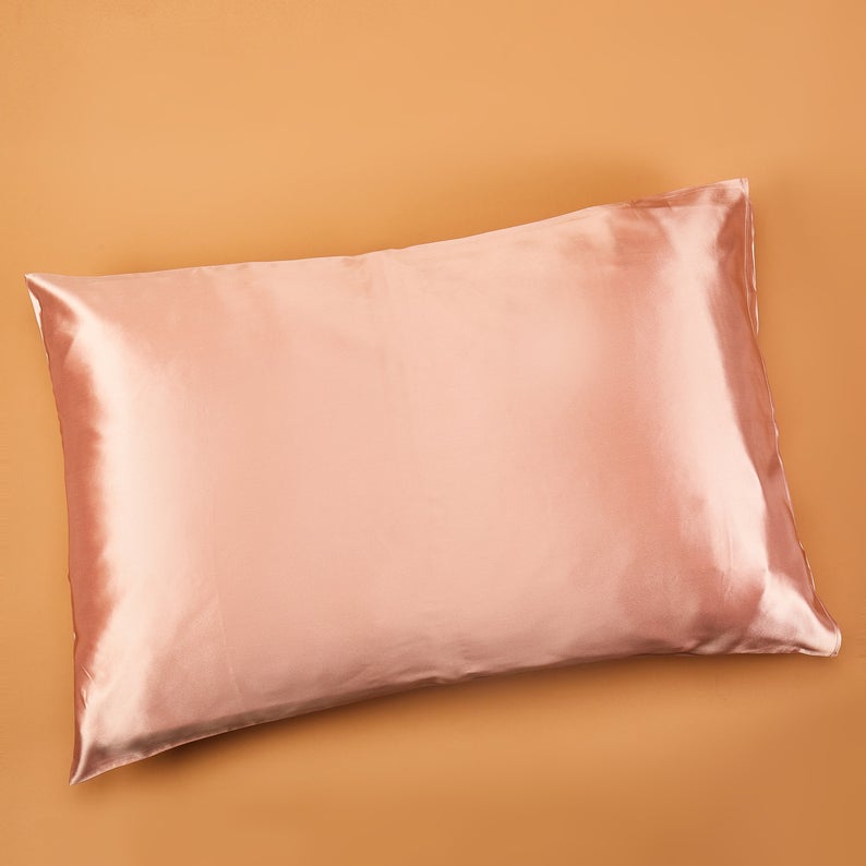 Rose Gold Pure Mulberry Silk Pillowcase | Standard, Queen & King | 22 Momme | Float Collection