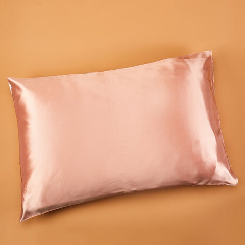 Rose Gold Mulberry Silk Pillowcase, Queen & King