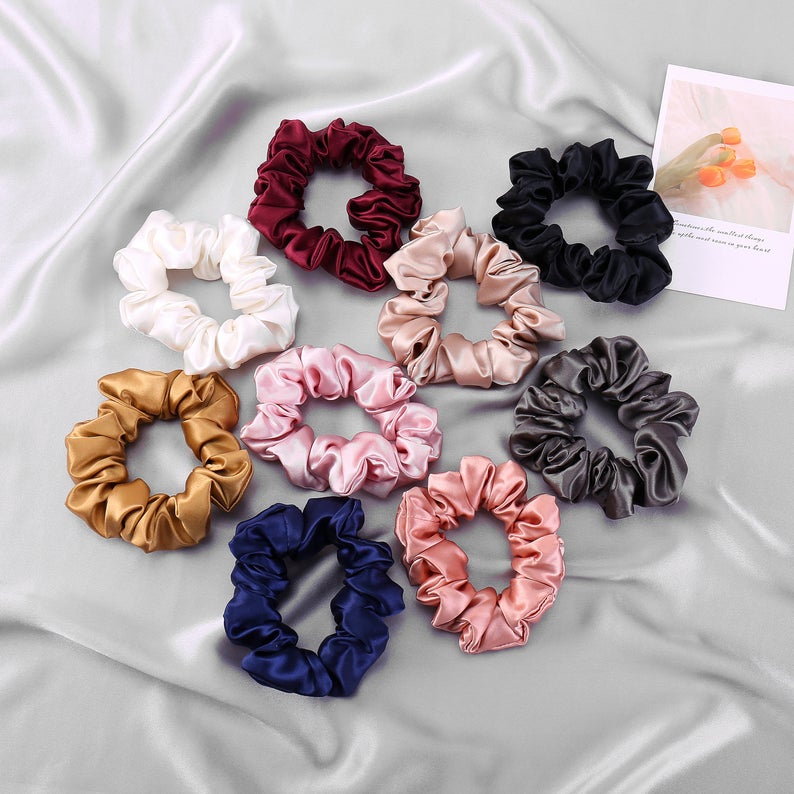 Pure Mulberry Silk Regular Scrunchie | 1.4 Inch | 22 Momme | Float Collection